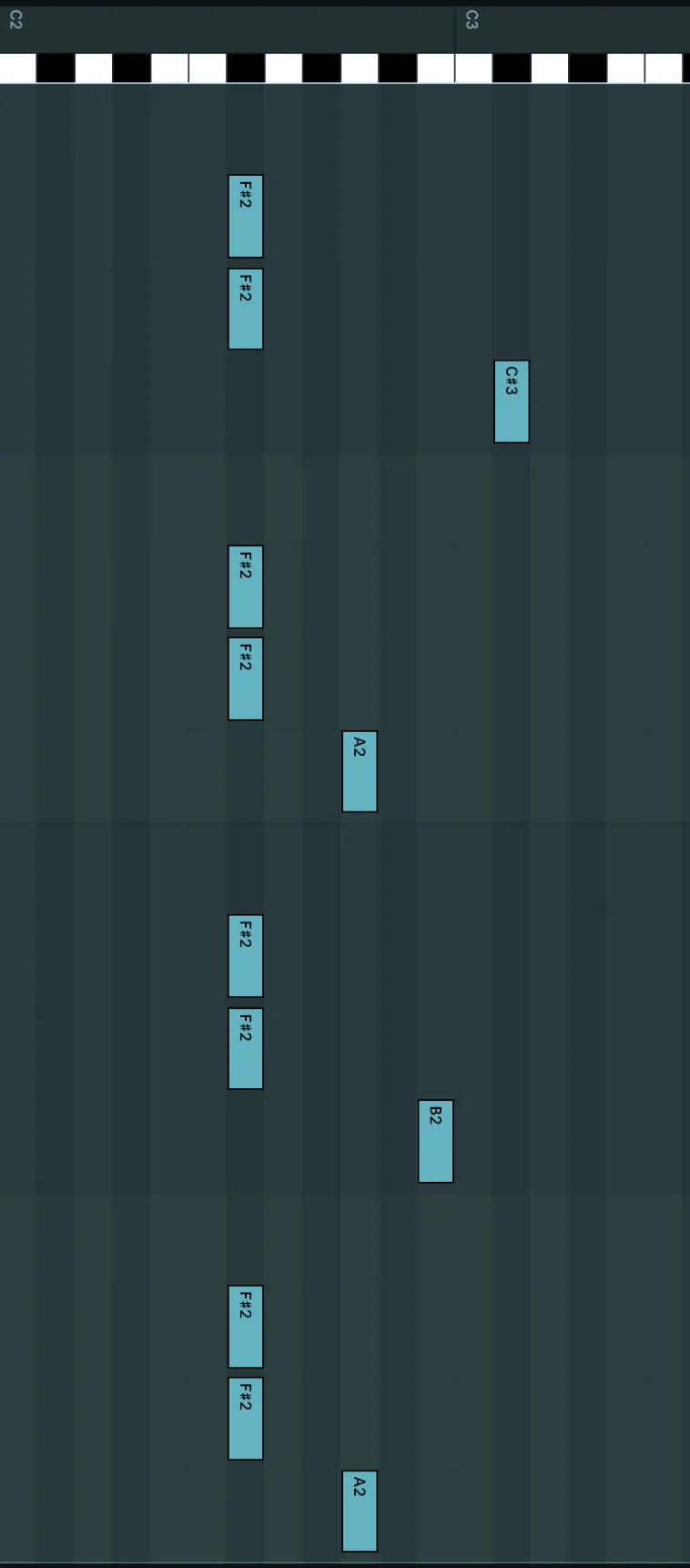 piano roll bass